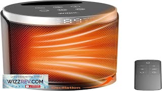 Space Heater WINHL Small Portable Electric Heaters for Indoor Use with Thermost