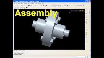 FLANGE COUPLING in Pro/ENGINEER Detailed Explanation