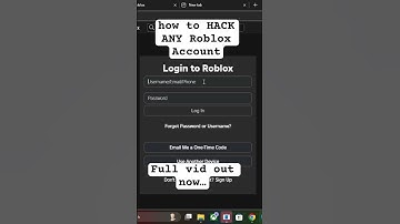 How To Hack ANY Roblox Account (Without Password) 2025 😱 #roblox #shorts #hacks #robloxhack