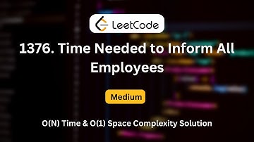 [LeetCode] #1376. Time Needed to Inform All Employees - O(n) time & O(1) space complexity solution