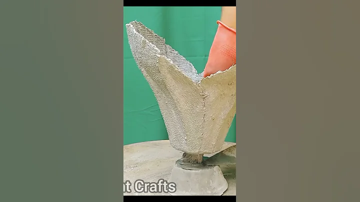 Amazing DIY Artist - Flower Pot Making from Cement and Towel | Cement Craft Ideas #shorts part 3
