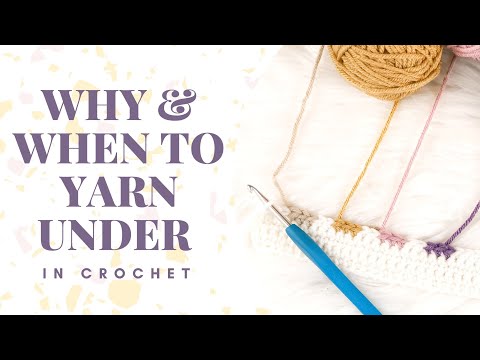 CROCHET | When to yarn UNDER in crochet | Tapestry Intarsia Crochet | Crochet Tips & Help