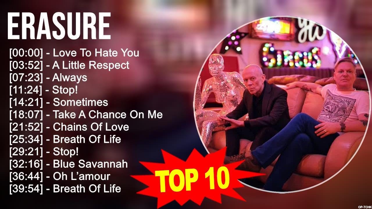E R A S U R E Best Songs 70s 80s 90s Greatest Music Hits E R A S U oldies