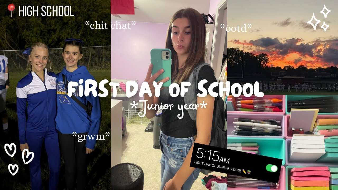FIRST DAY OF JUNIOR YEAR!!! ✏️📚💙