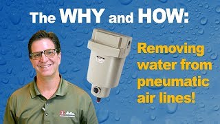 Why & How To Remove Water from Pneumatic Air Lines! 🚫💧 | Demonstrating SMC's AMG Water Separator screenshot 2