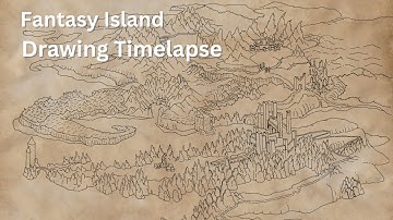 Fantasy Island Drawing Time-lapse
