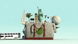 Турагентство путешествия ЛОГО БРЕНД travel bag 23387114 Проект для after effects #89513906122_milan