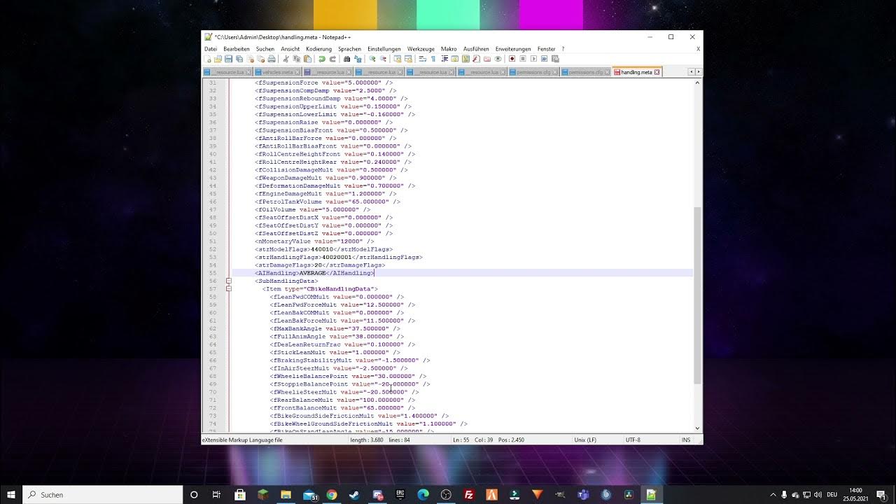 FiveM handling meta erklärt Tutorial YouTube