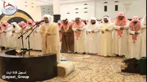 عشاء الأربعاء 3-7-1436هـ للشيخ ياسر الدوسري تلاوة عراقية خاشعة [ ويوم يعض الظالم على يديه  ]