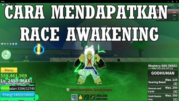 How to do Trial 1 V4 Awakening #roblox #bloxfruits #robloxindonesian , fruit game