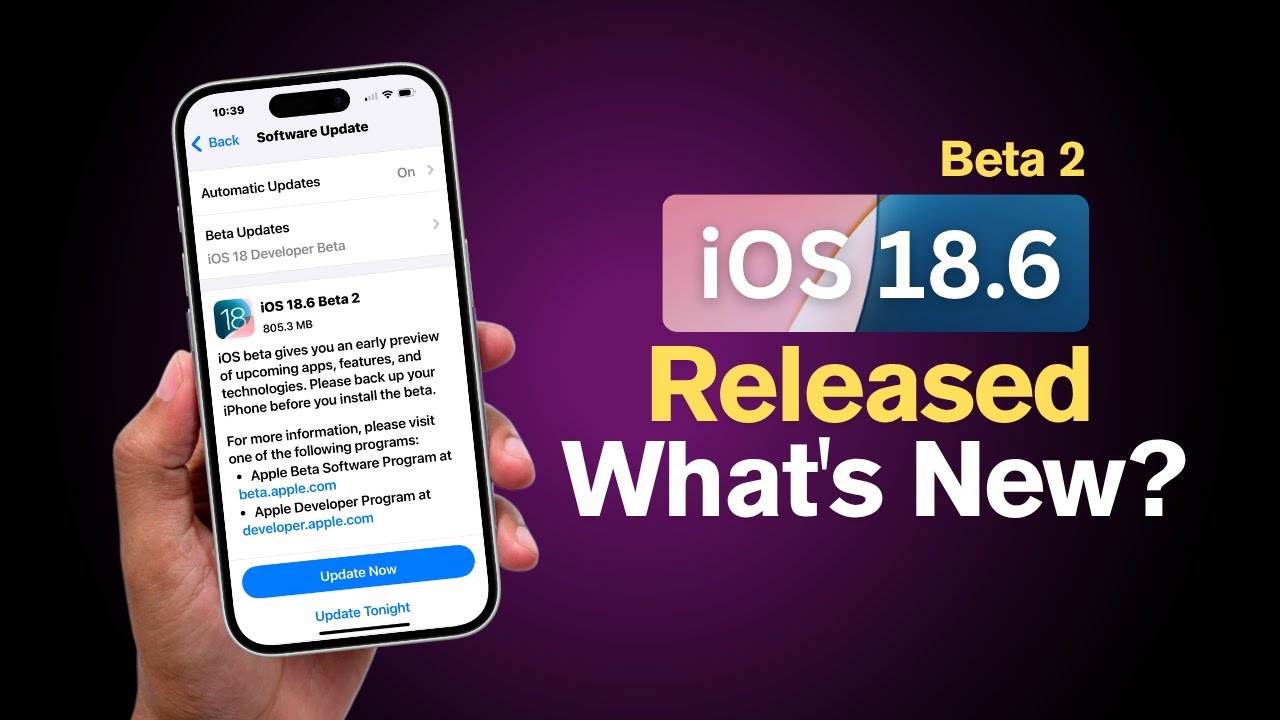 iOS 18.6 Beta 2 Released - What's New? In Hindi - YouTube