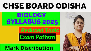 +2 Second year biology syllabus and exam pattern odisha |CHSE odisha  board exam 2025