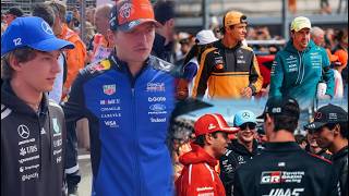 Max Verstappen & Kimi Antonelli chilling & yapping | All F1 Drivers together in Drivers Parade