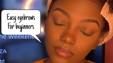 HOW TO: EASY EYEBROW TUTORIAL FOR BEGINNERS! (Step by step)