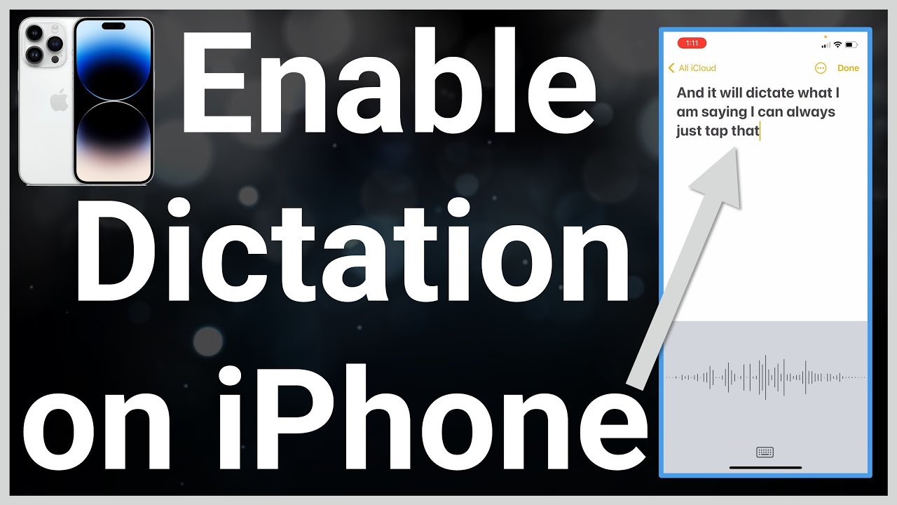 How To Enable Dictation On IPhone YouTube