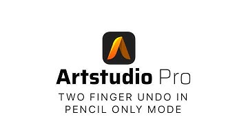 Two Finger undo in Pencil Only mode in Artstudio Pro for iPad