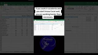 Excel Skill Helps in Academia