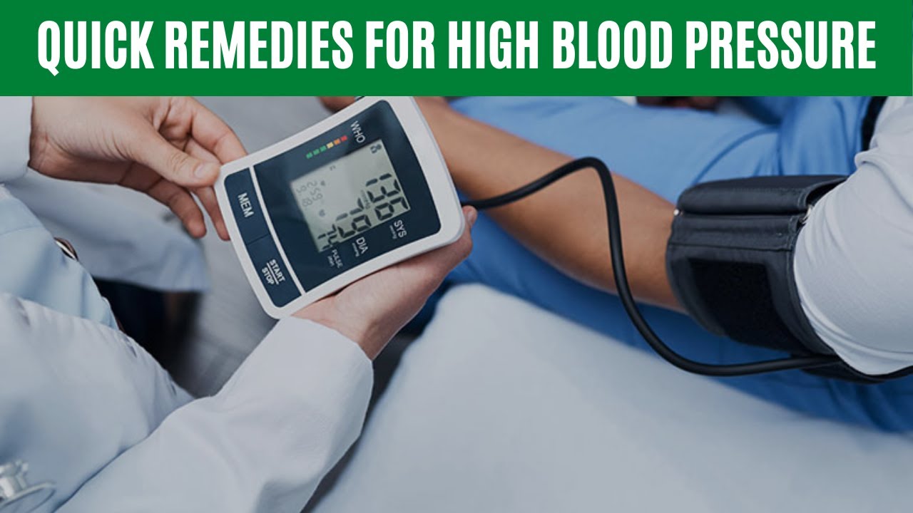 Home Remedies for High Blood Pressure Lower Blood Pressure YouTube