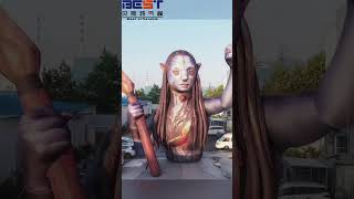 custom inflatable advertising the character Neytiri  James Cameron's Avatar Fandom Wiki franchise.