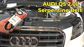 Audi Q5 2.0 Serpentine Dive Belt Removal and Replacement (2012 - 2017)