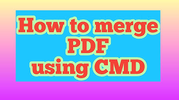 How to merge thousands of PDF using CMD.