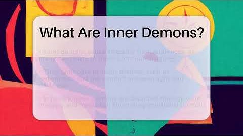 What Are Inner Demons? - The Prose Path