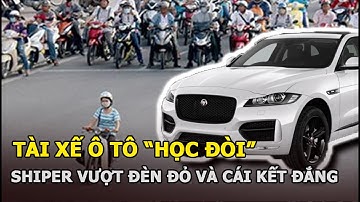 Tài xế ô tô "học đòi" shipper vượt đèn đỏ và cái kết đắng