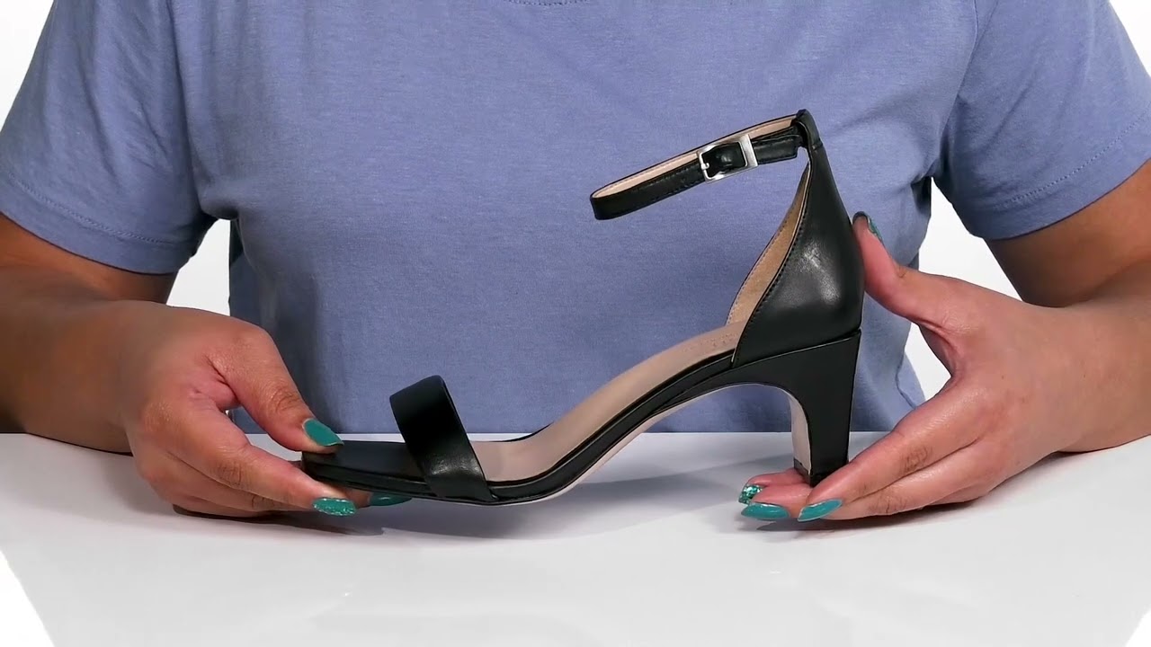 How to keep strap up on sling back heels 