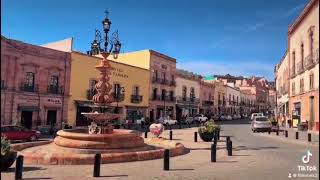 Fuente de los faroles, centro de Zacatecas.