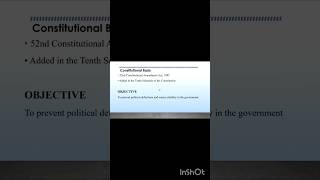 दल-बदल विरोधी कानून | Anti-Defection Law | Tenth Schedule