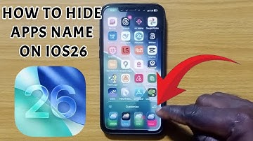 How to Hide Apps Name on iOS26