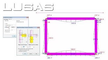 Defining rigid zones / joints in LUSAS