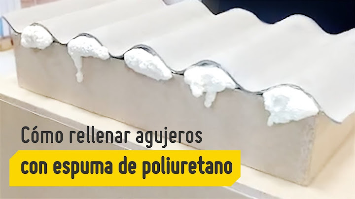 Cómo rellenar agujeros con espuma de poliuretano