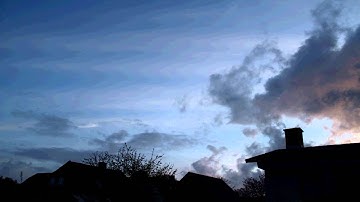 Thin passing clouds timelapse HD