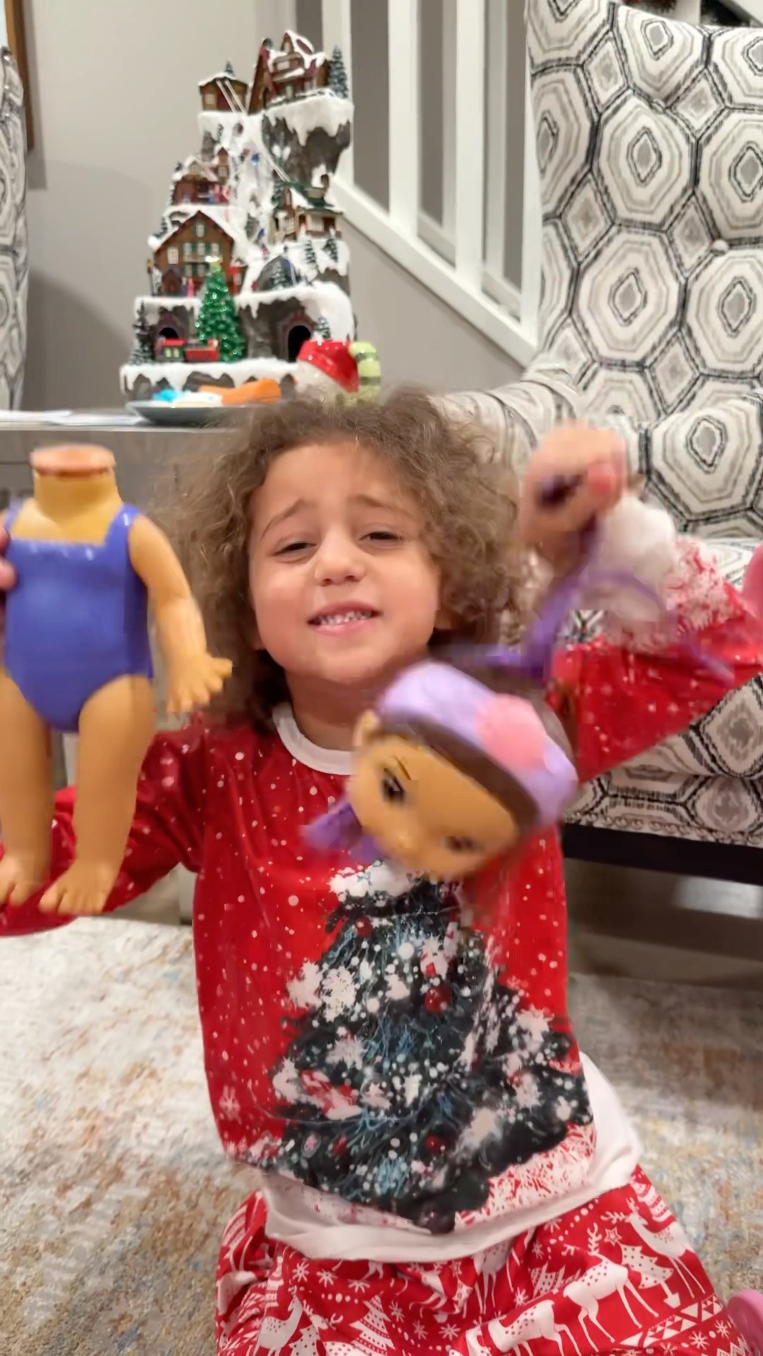 The good sister Sierra helping  crying sister giving a new doll and make her happy #shorts