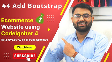 Add bootstrap5 on codeigniter 4 ecommerce website | CodeIgniter 4 tutorial in Hindi