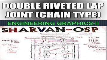 Double Riveted Lap Joint :-) Types Of Riveted Joints