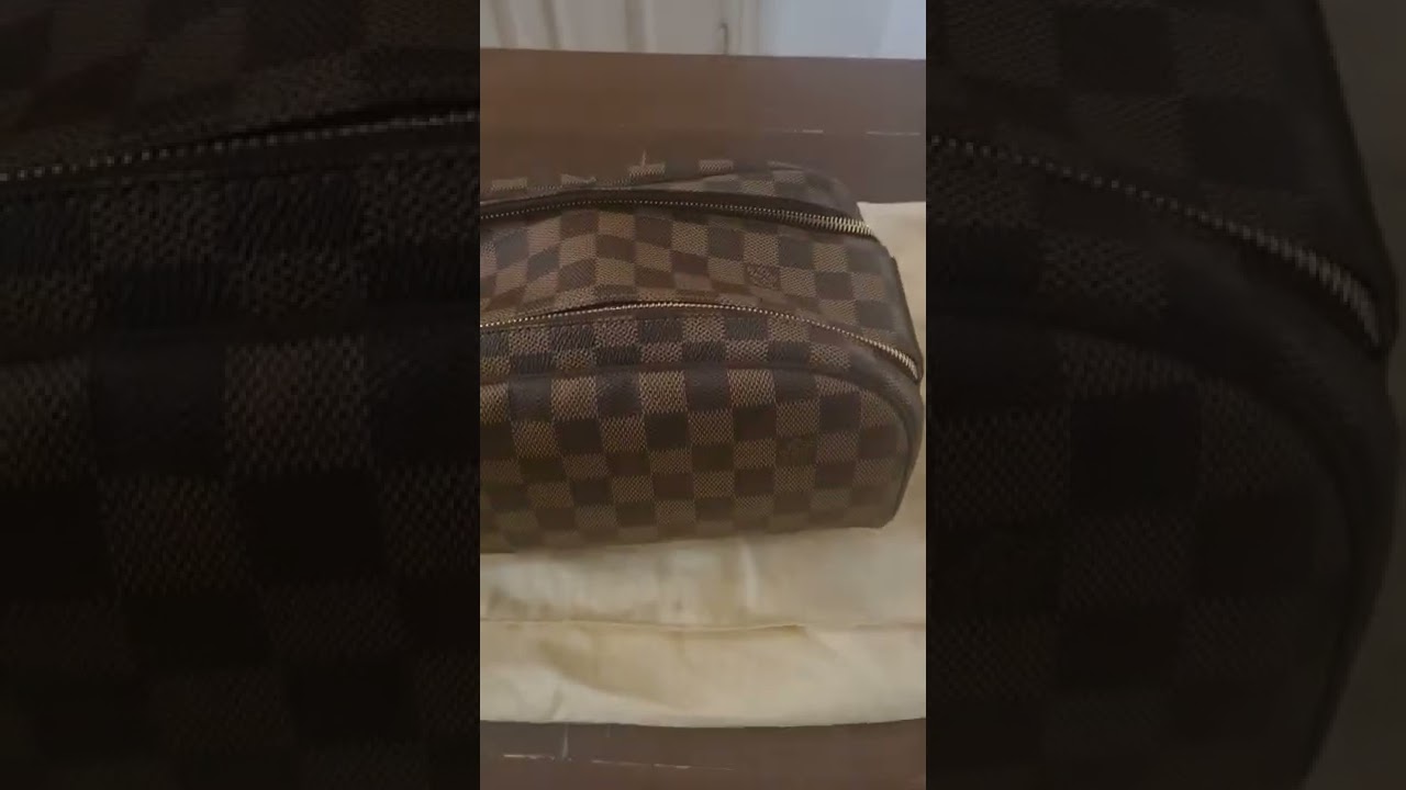 LOUIS VUITTON Damier Ebene King Size Toiletry Bag 1286744