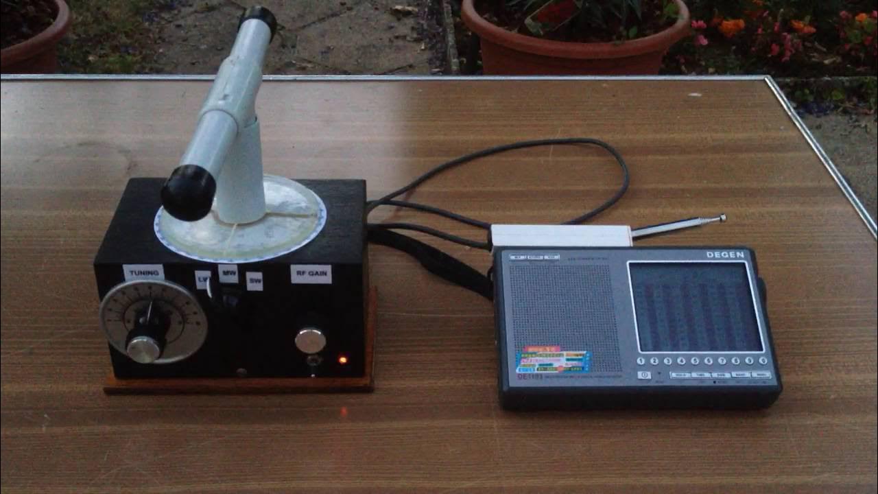 Amplified ferrite antenna demo on LW YouTube