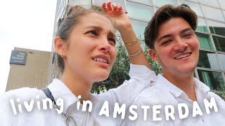 living in amsterdam with my boyfriend! (day in my life)