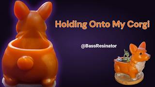 Holding Onto My Corgi #resinart #welshcorgi