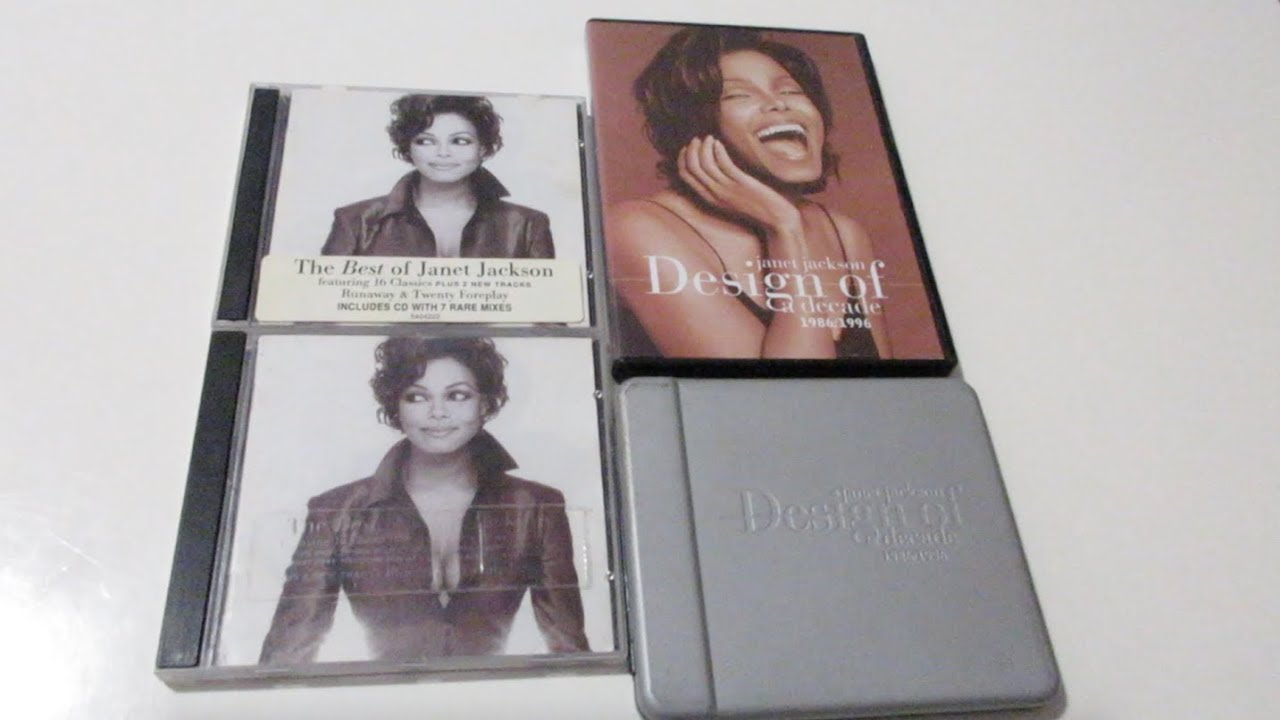 Unboxing: Janet Jackson - Design Of A Decade 1986-1996 CD \u0026 DVD Collection  (1995), image size:1280x720