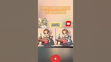 Challenge-143! Spot 3 Differences in 20 Seconds #shorts #viral #spotthedifference