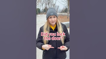 Did you lock the door? Have you learned the English situational dialogue?