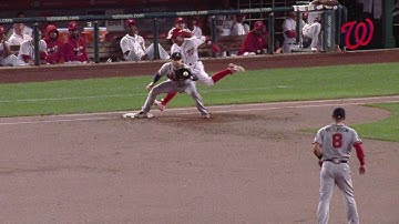 ATL@WSH: Difo records a single, call stands in 2nd