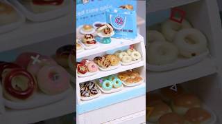 Miniature Donuts Shop #miniaturecooking #miniaturedonuts