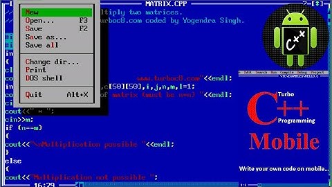 how to install turbo c and c++ in android phone #turbo #android   #c  #programming