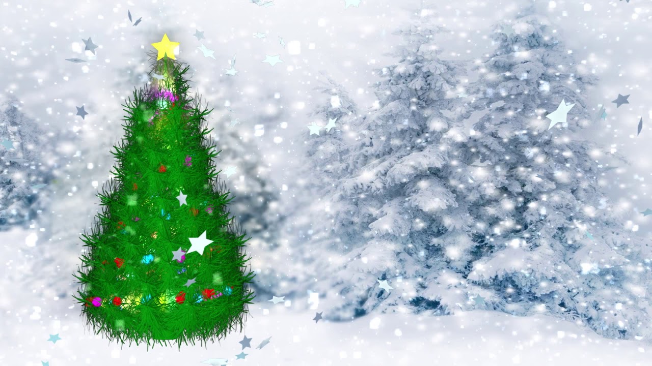 Christmas status background video - Christmas raining star motion ...