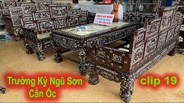 ĐỒ XƯA SƯU TẦM, TRƯỜNG KỶ NGŨ SƠN CẨN ỐC, GHẾ NGŨ SƠN KHẢM ỐC, BÀN GHẾ TRƯỜNG KỶ