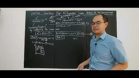 SUBTOPIC 6.3: PARTIAL FRACTIONS (2)